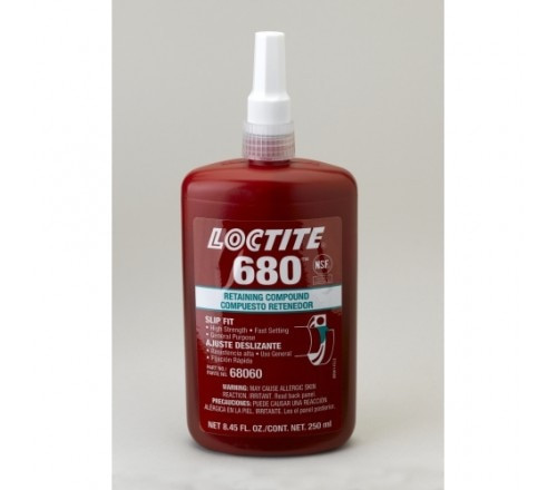 Loctite 680 Compuesto Retenedor, Alta Resistencia - Botella 250 ml