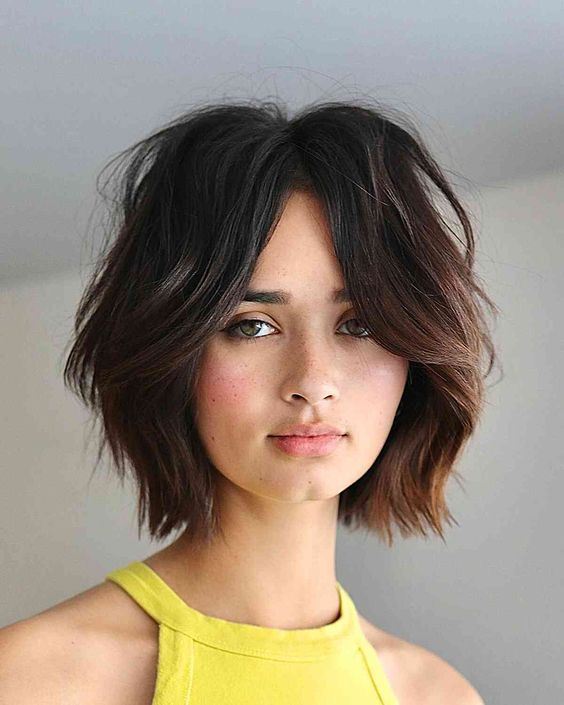 A-Line Bob with Choppy Layers