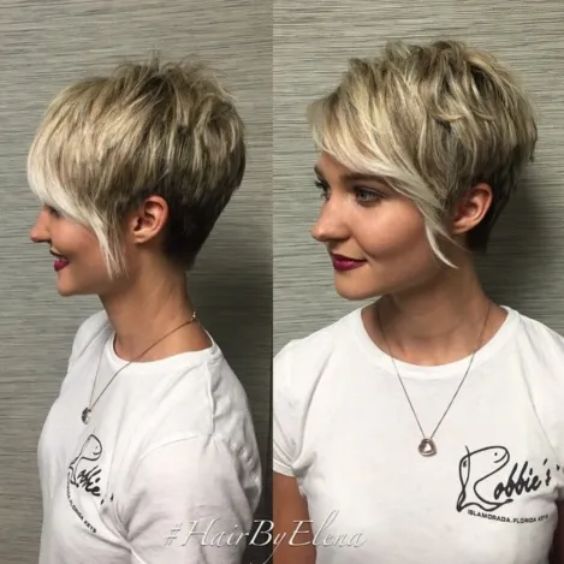 Asymmetric Edge Pixie Cut