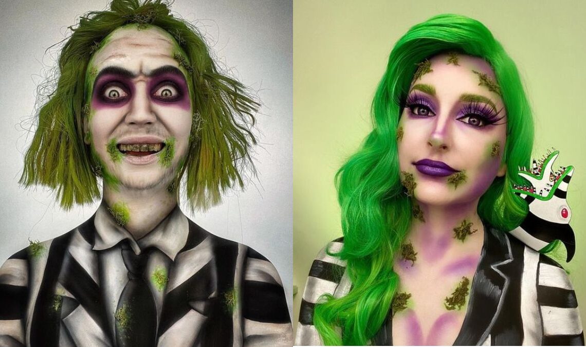 Beetlejuice Makeup