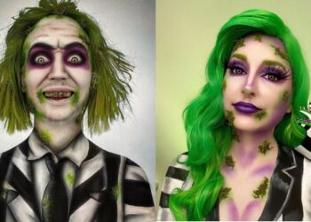 Beetlejuice Makeup