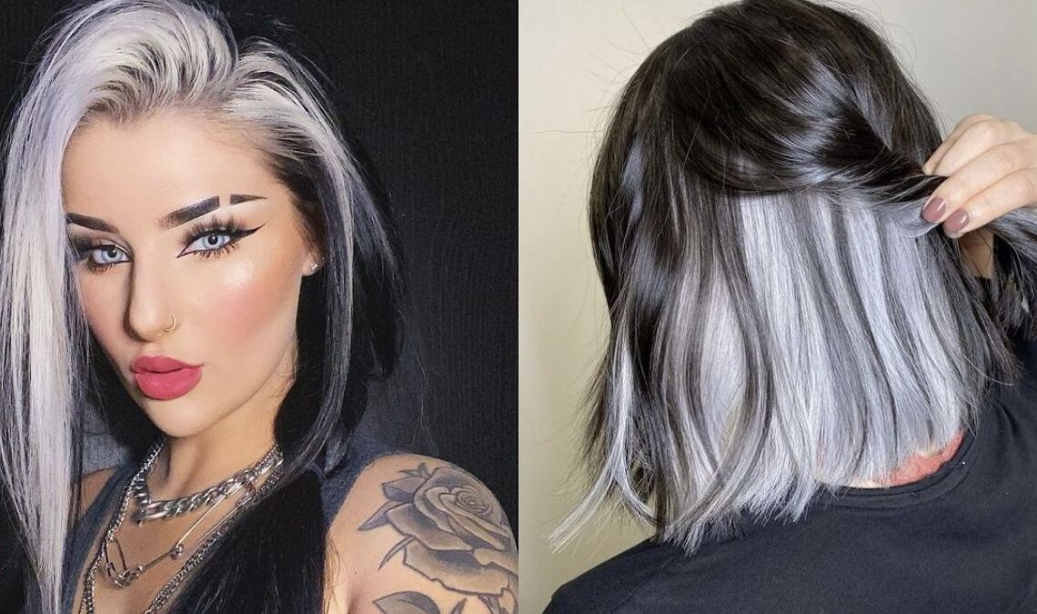 Black Hair With White Underneath