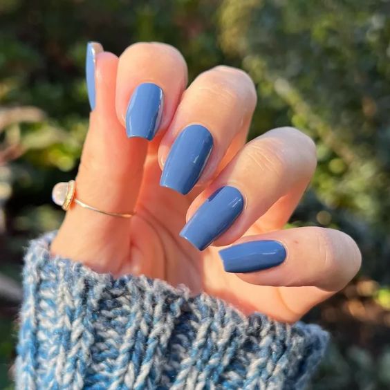 Blue Ballerina Nails