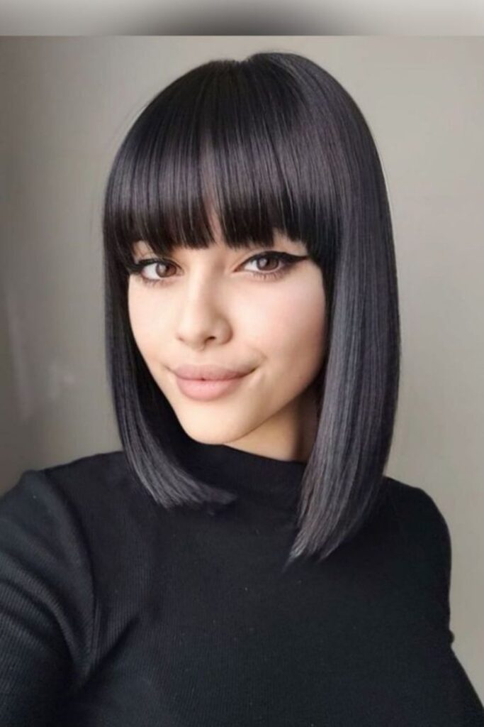 Blunt Bob With Bangs