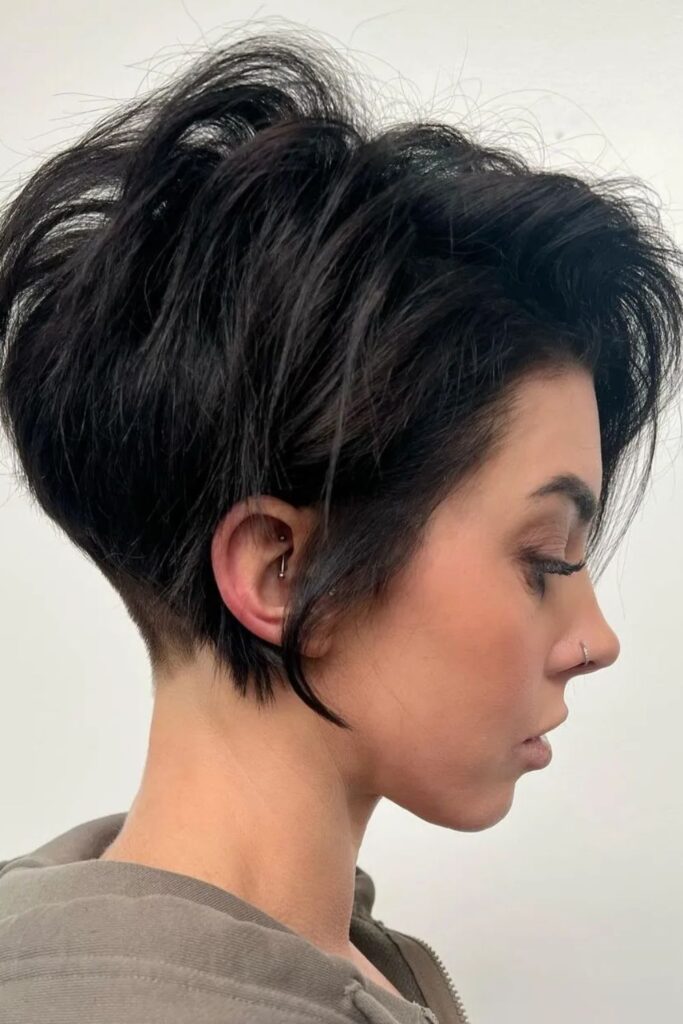 Bold Undercut Pixie Bob Hairstyle