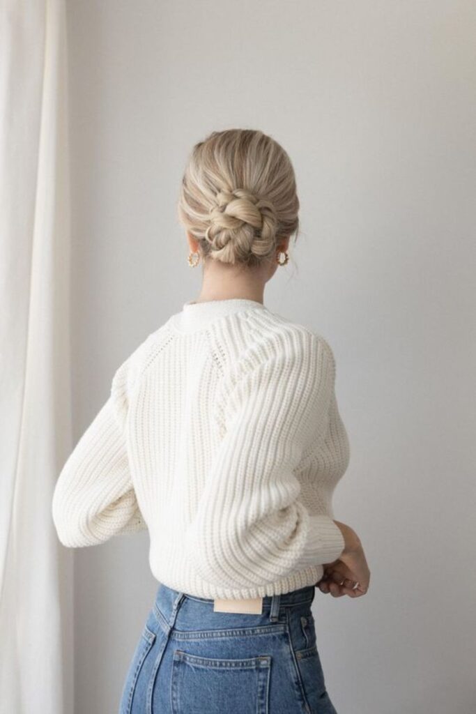 Braided Low Bun Graceful Simplicity