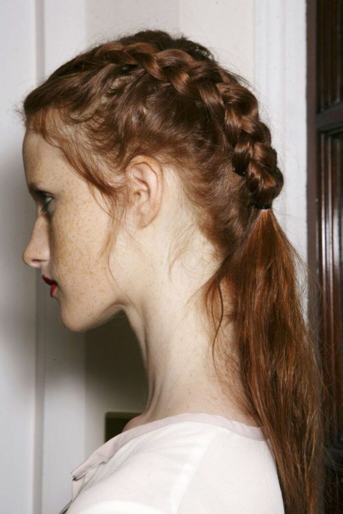 Braided Ponytail Boho Vibes