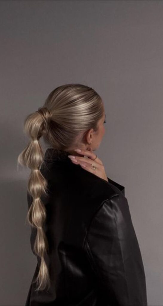 Bubble Ponytail Playful and Fun