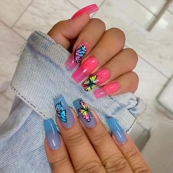 Butterfly Ballerina Nails