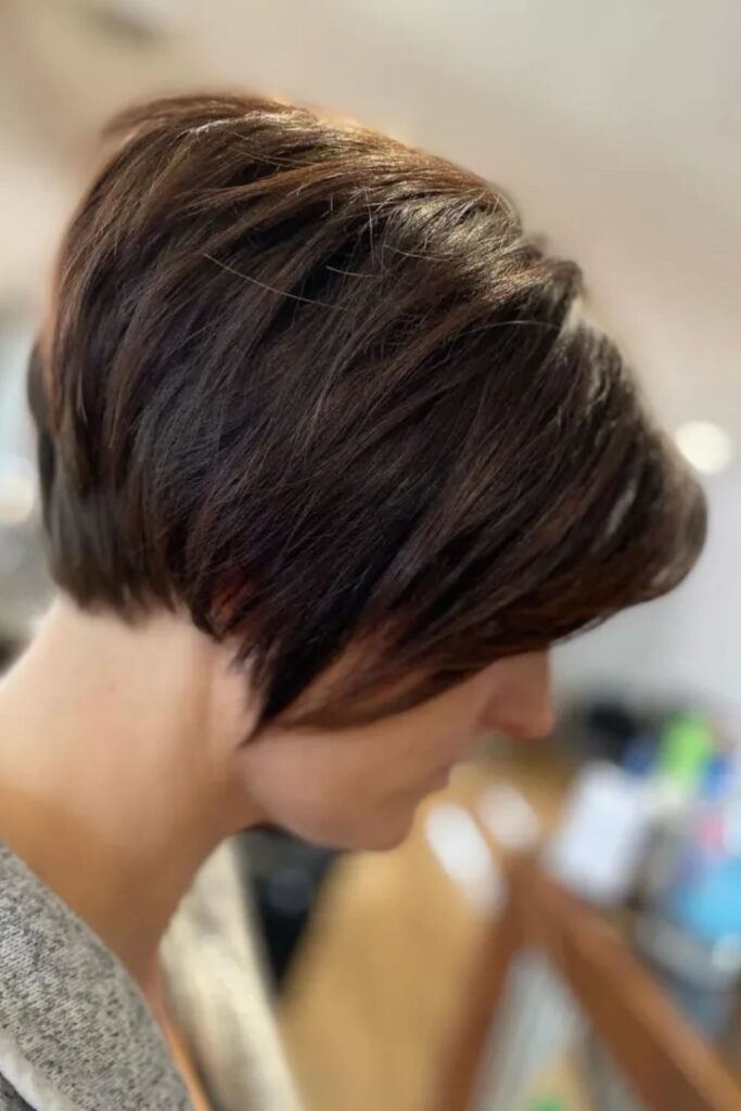 Choppy Layered Short Pixie Bob