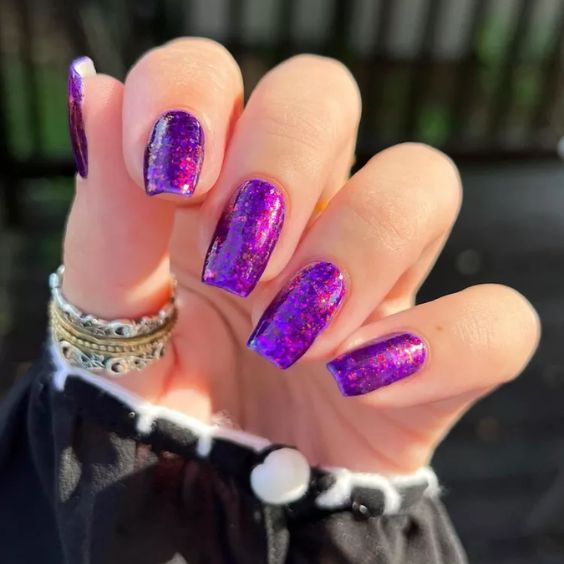 Chunky Violet Glitter