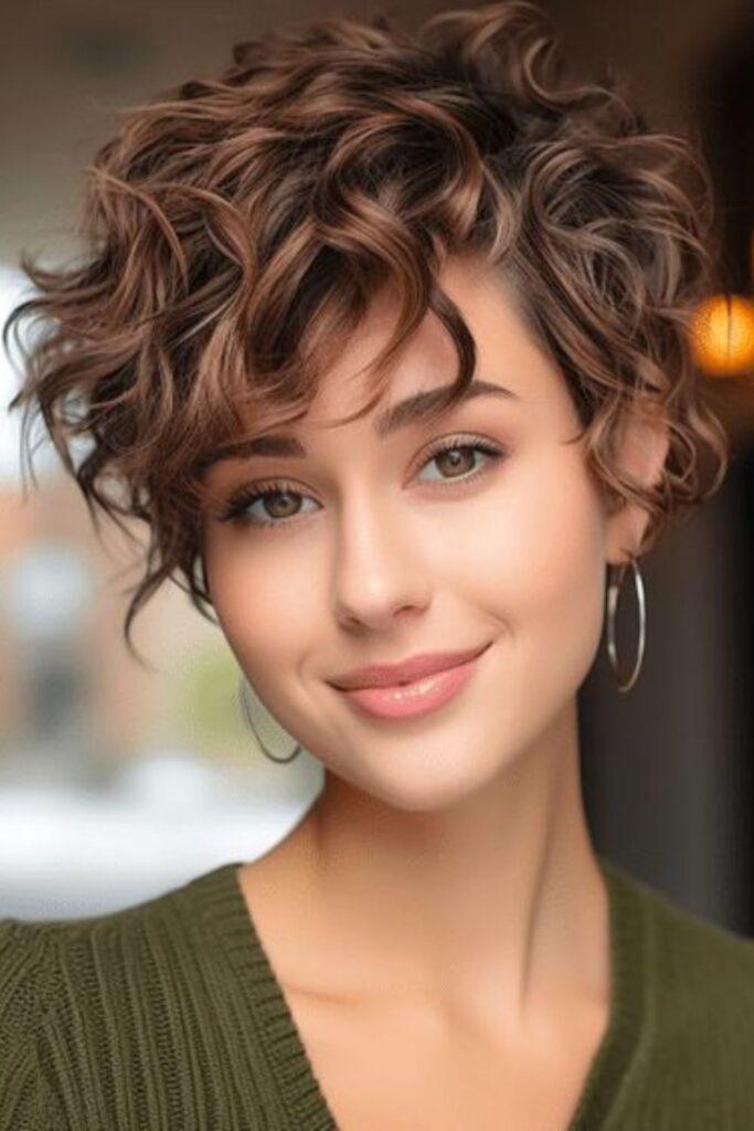 Curly Pixie Bob Hairdo