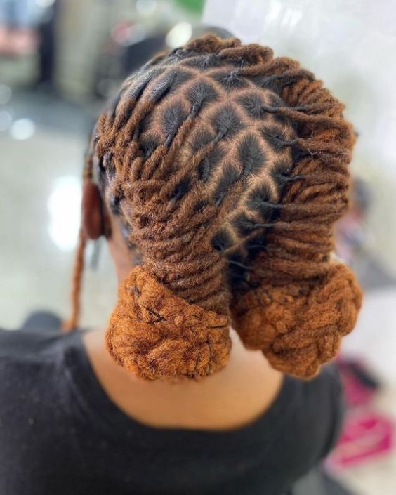 Double Buns with Side Braids