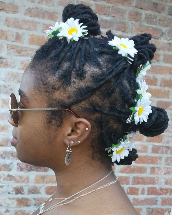 Dreadlocks Mohawk Bun