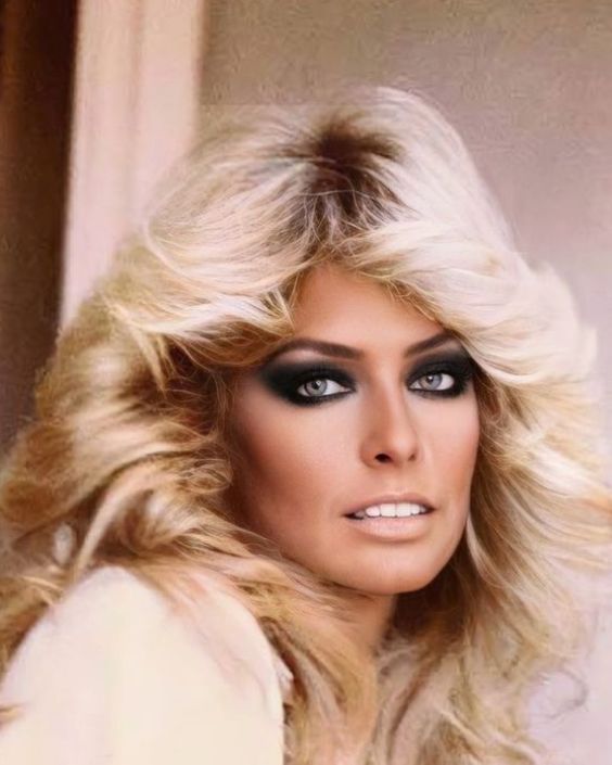 Farrah Fawcett Feathered Glam