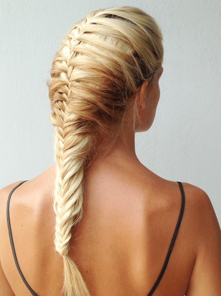 Fish tail French braid