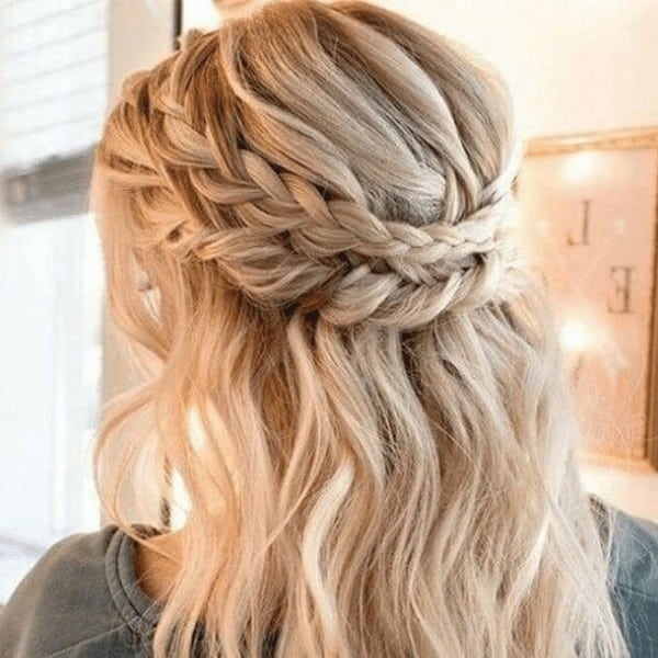 Fishtail braid hairstyle