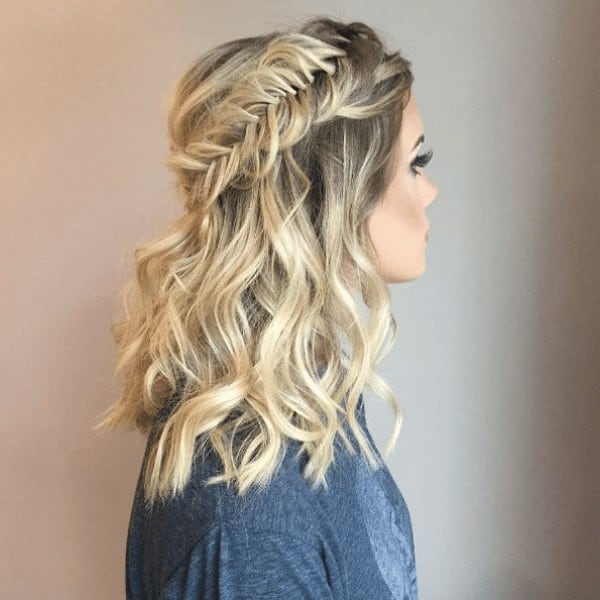 fishtail crown braid