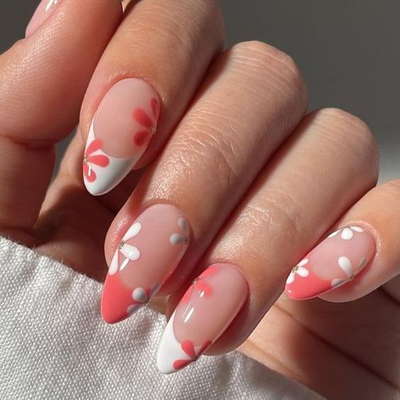 Floral French Tips