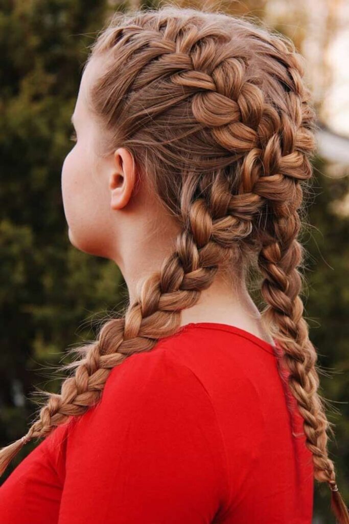 French Braid Pigtails