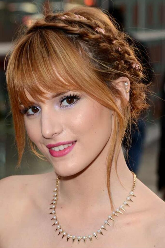 Front Bangs With Crown Braid