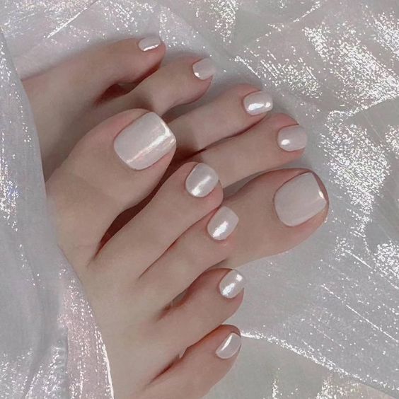 Glazed Toe Nails