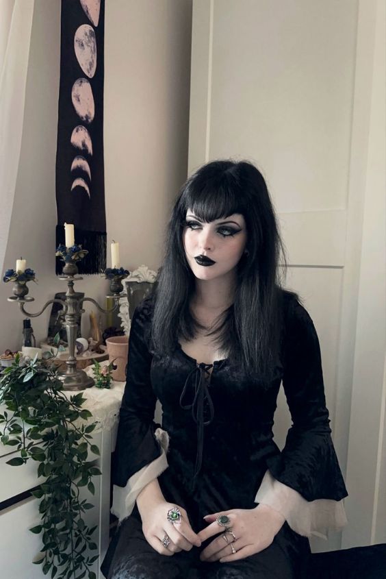 Gothic Style Curtain Hair