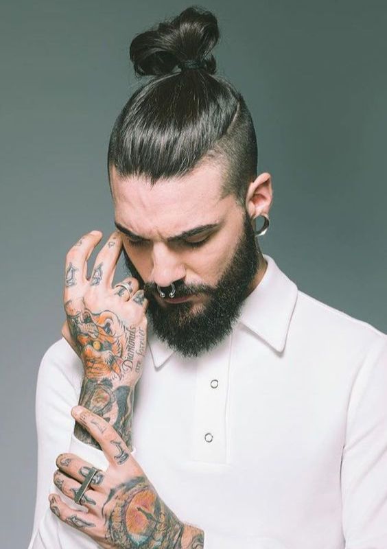 High Man Bun with Undercut