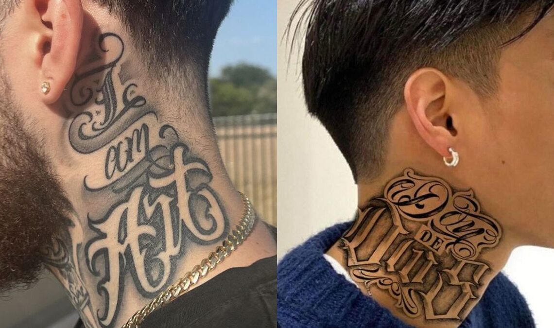 Hood Gangsta Neck Tattoos Ideas