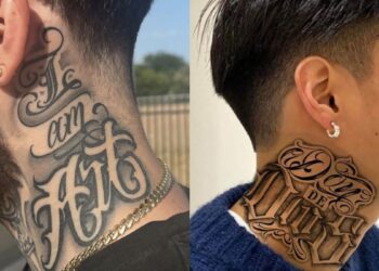 Hood Gangsta Neck Tattoos Ideas