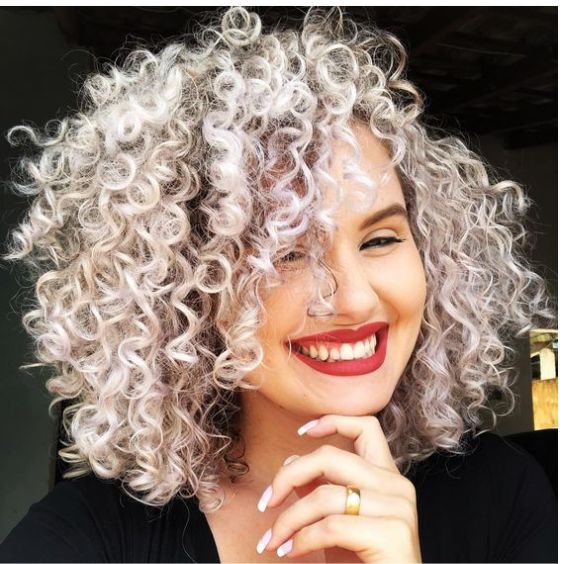 Icy Blonde Ringlets 