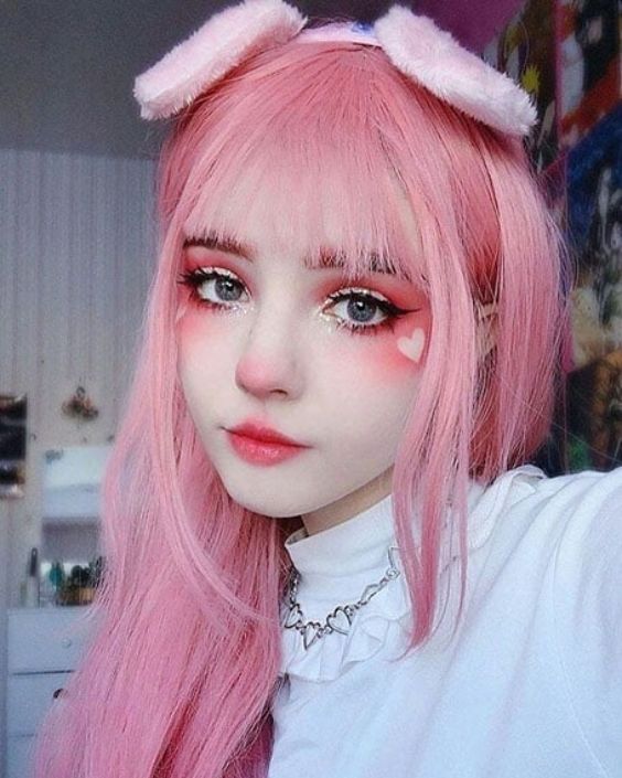 Kawaii E-Girl Makeup Look