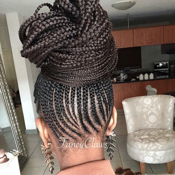 Large braided bun