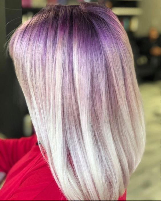 Lavender Root Fades into Blonde