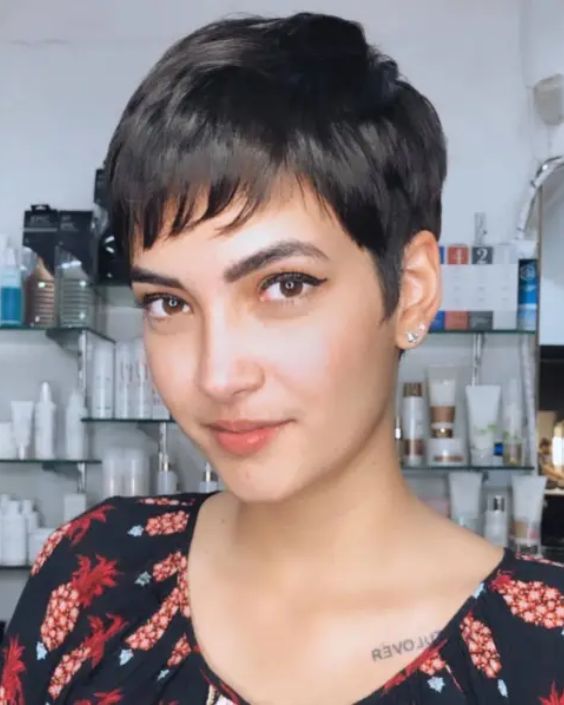 Layered Short Pixie Cut