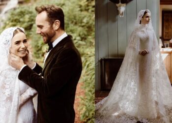 Lily Collins Wedding Dress