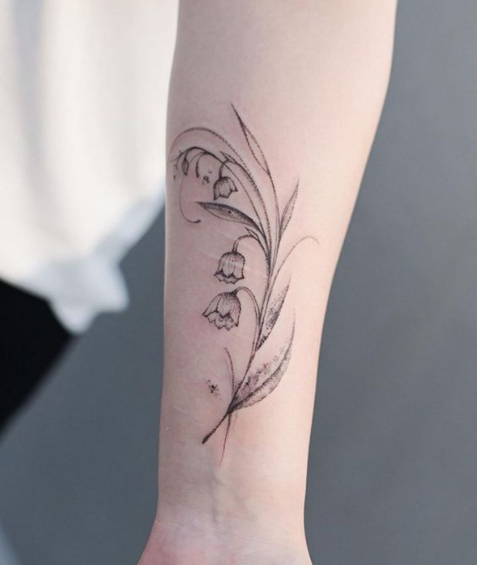 Lily of the Valley Forearm Band