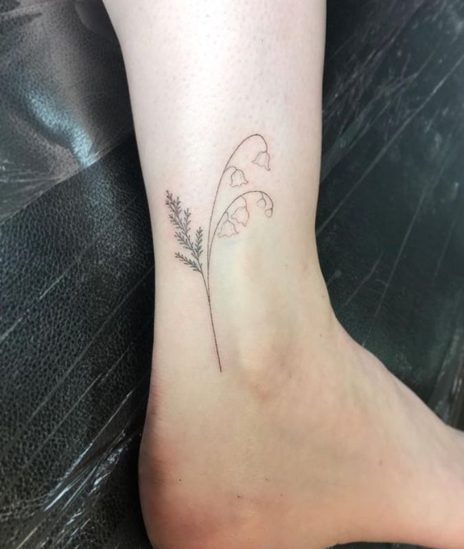 Lily of the Valley on Ankle