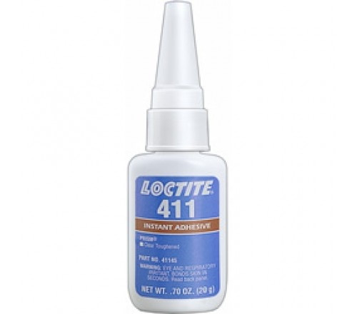 Loctite 411 Adhesivo Instantáneo Prism, Transparente Tenaz - Botella 20 g