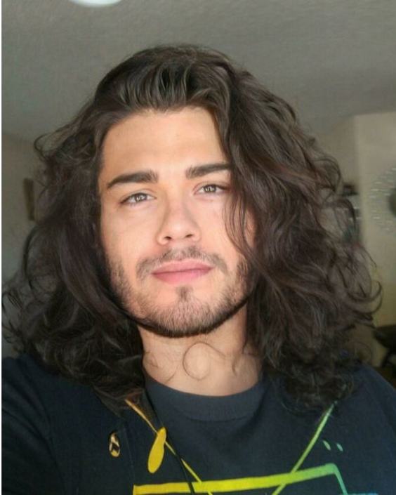 Long, Wavy Hair with a Beard