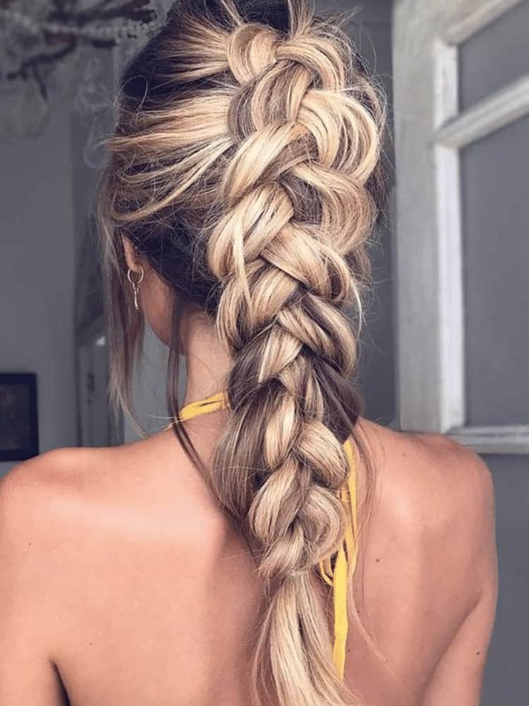 Loose French braids