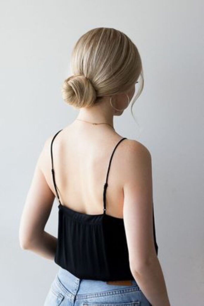 Low Bun Simple and Chic