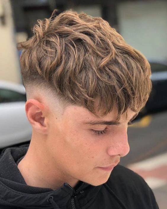 Low Taper with Messy Textured Top