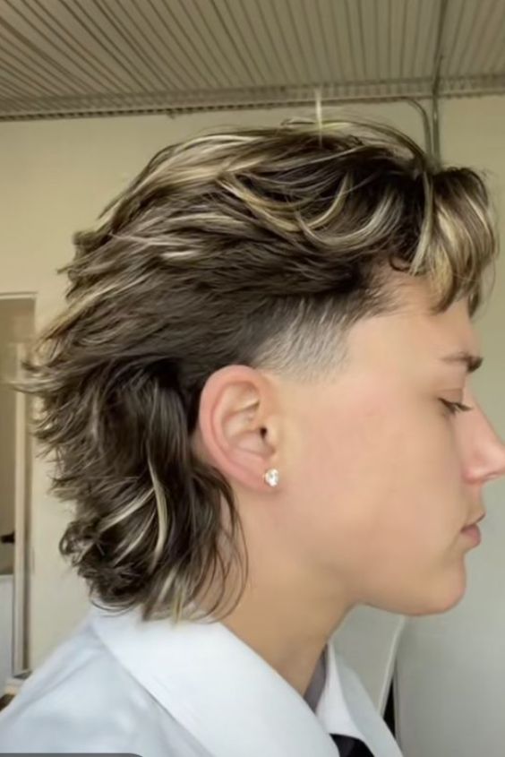 Low Taper with Side Swept Bangs