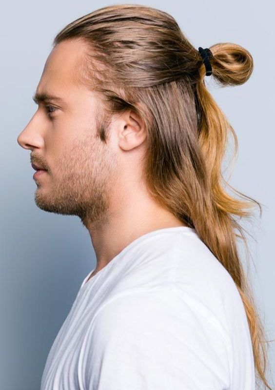 Man Bun with Loose Waves