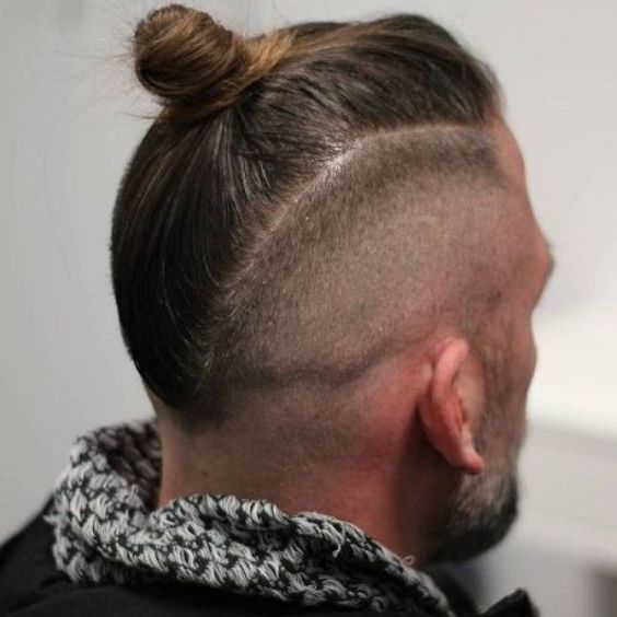 Man Bun with Mohawk Twist