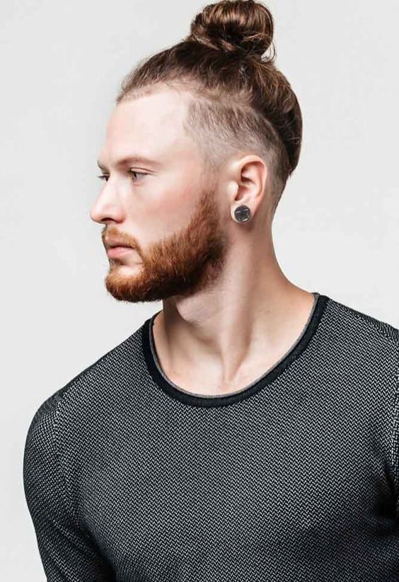 Man Bun with Tapered Sides