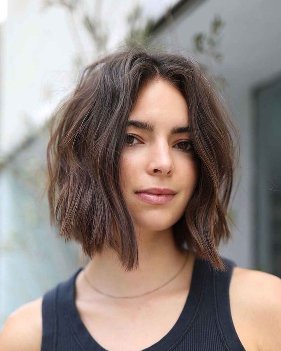 Messy Bob with Beachy Waves