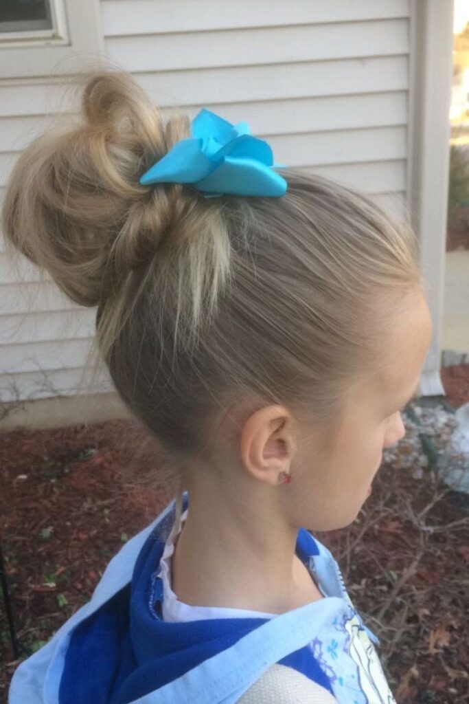 Messy Bun with Bow