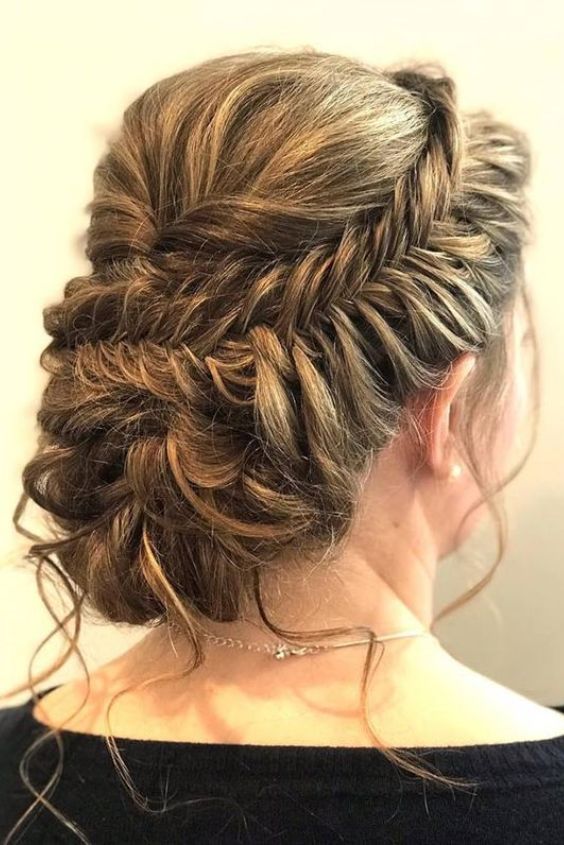 Messy Fishtail Bun